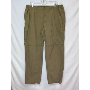 Columbia Men's Smith Creek Convertible Hiking Athleisure Pants Khaki 40x32